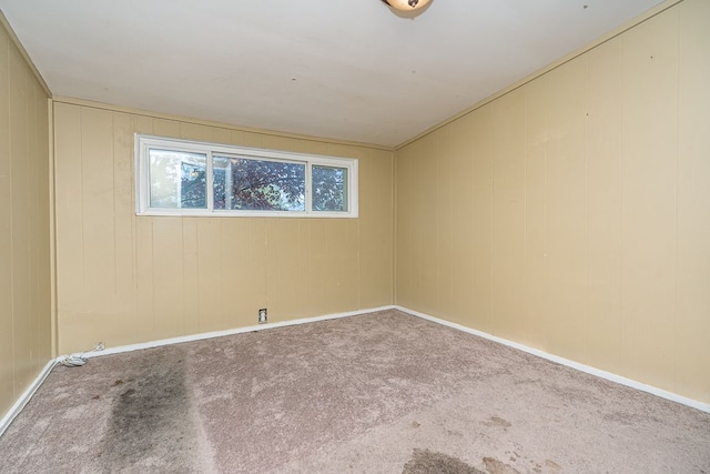 spare room featuring carpet