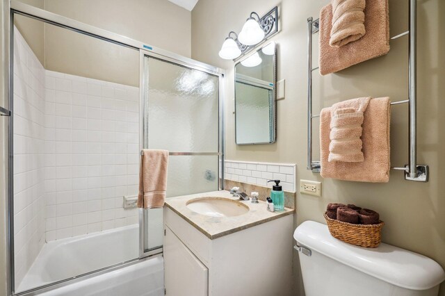 2801 Niles Buchanan Rd, Buchanan, MI 49107 - full bath featuring combined bath / shower with glass door, vanity, and toilet