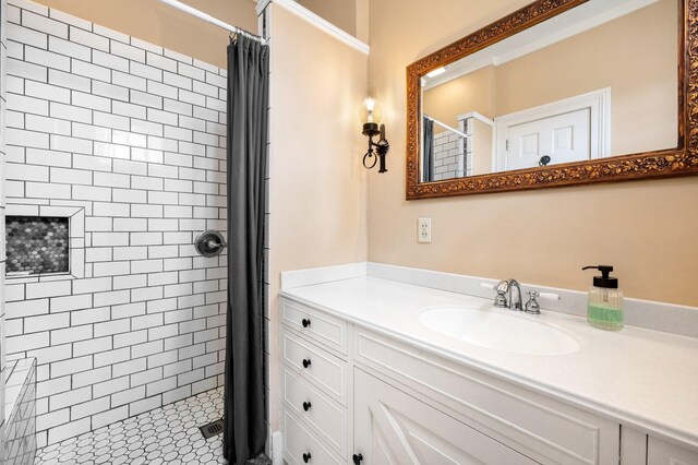 2801 Niles Buchanan Rd, Buchanan, MI 49107 - full bathroom with vanity and a stall shower