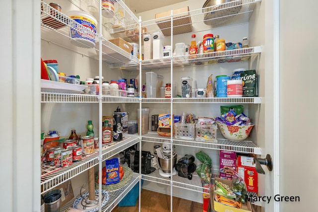 view of pantry