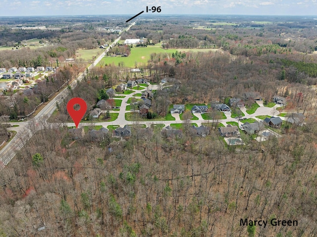 birds eye view of property featuring a residential view