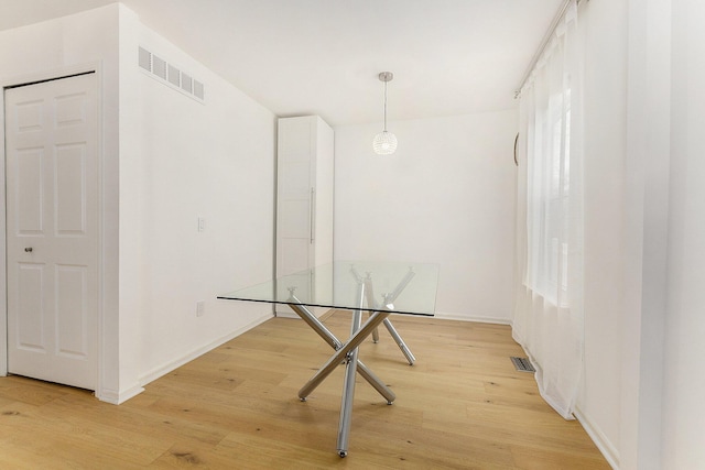 3029 Turnberry Ln, Ann Arbor, MI 48108 - unfurnished dining area with light wood-style floors, visible vents, and baseboards