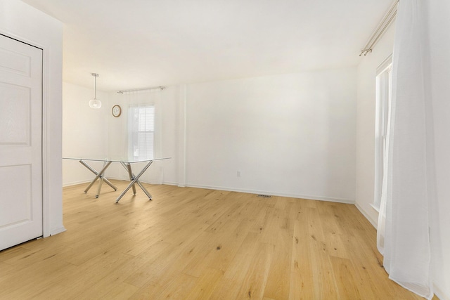 3029 Turnberry Ln, Ann Arbor, MI 48108 - unfurnished room featuring baseboards, visible vents, and light wood-style flooring