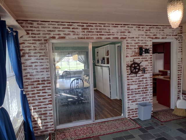 1981 Westfield Rd, Trenton, MI 48183 - view of exterior entry featuring brick siding