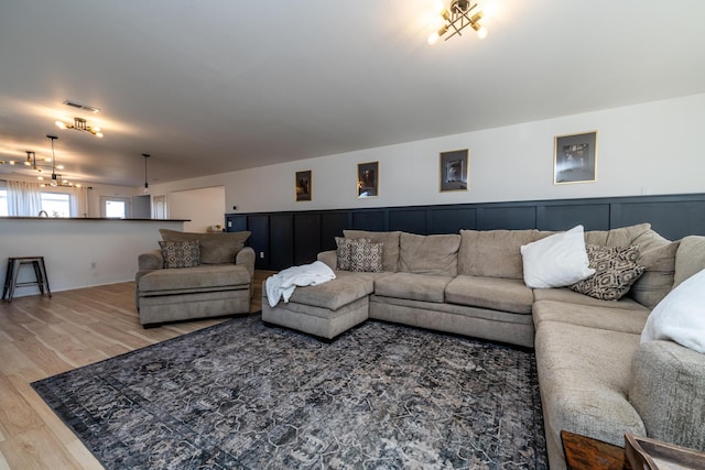 1216 Ellery Grove Ct, Vicksburg, MI 49097 - living area with light wood-type flooring and visible vents