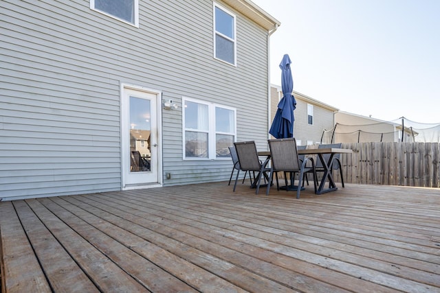 1216 Ellery Grove Ct, Vicksburg, MI 49097 - wooden deck with fence and outdoor dining space