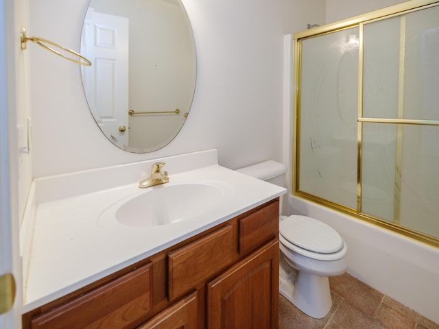6273 S 12th St, Portage, MI 49024 - full bath with toilet, enclosed tub / shower combo, and vanity
