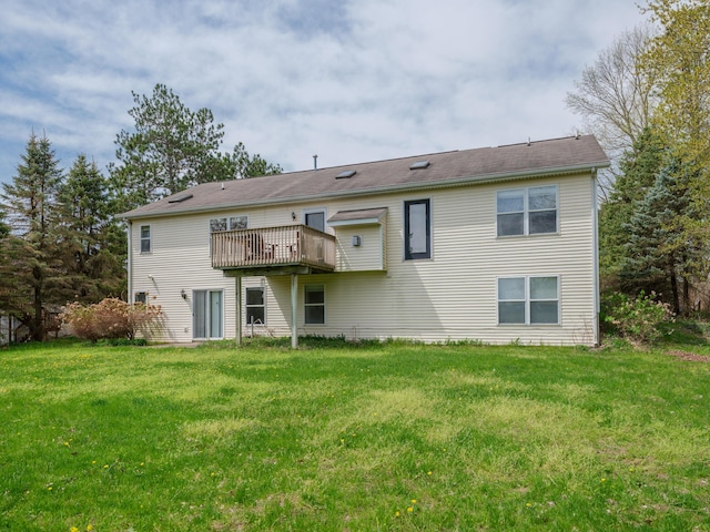 6273 S 12th St, Portage, MI 49024 - back of house with a wooden deck and a yard