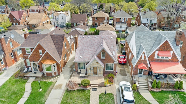 birds eye view of property featuring a residential view
