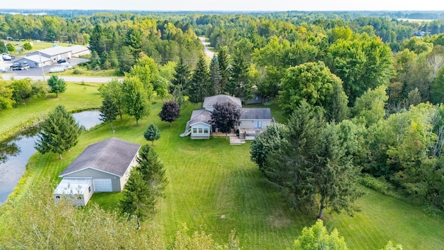 2316 Sugar Riv, Gladwin, MI 48624 - aerial view with a water view and a forest view