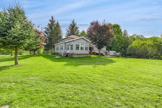 2316 Sugar Riv, Gladwin, MI 48624 - view of yard with entry steps