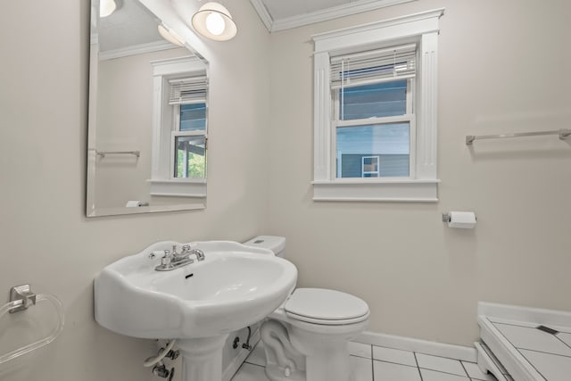 2316 Sugar Riv, Gladwin, MI 48624 - half bath with crown molding, baseboards, and toilet