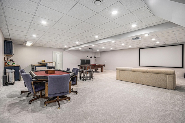 5591 Pioneer Ave, Saint Joseph, MI 49085 - dining space with recessed lighting and carpet flooring
