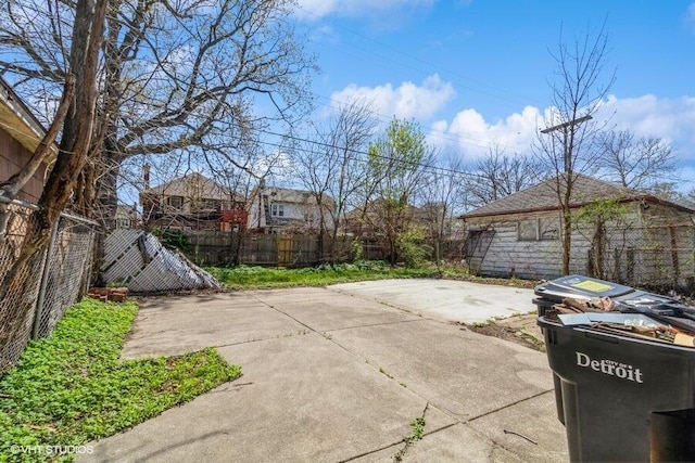 view of patio / terrace with fence