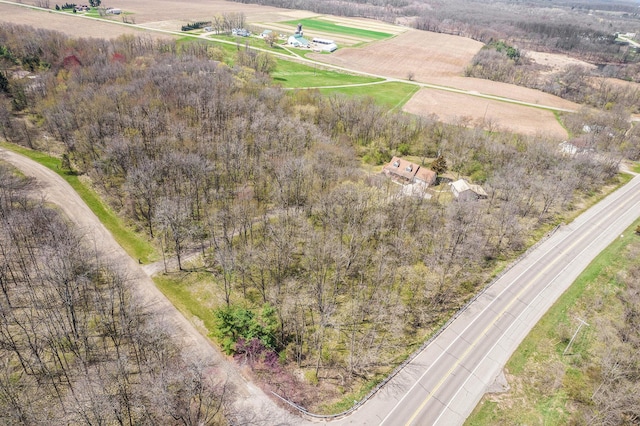 10500 Woodland Dr, Jerome, MI 49249 - aerial view featuring a rural view