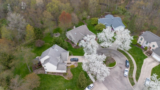 70 Chestnut Ct, Chelsea, MI 48118 - aerial view featuring a residential view