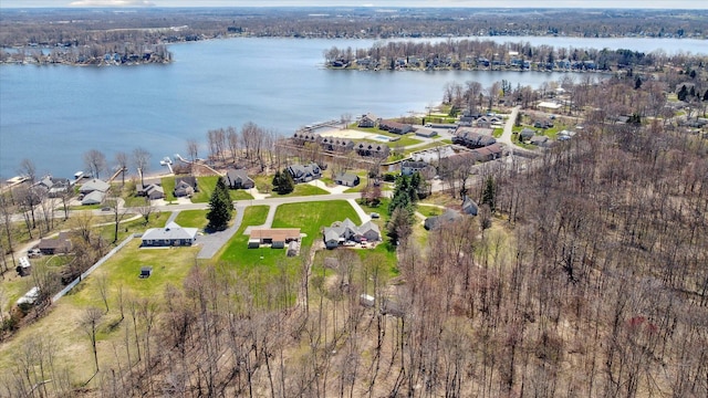 6030 Paw Paw Lake Rd, Coloma, MI 49038 - aerial view of property and surrounding area featuring a large body of water and nearby suburban area
