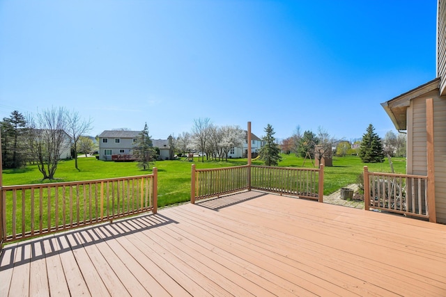 4658 White Pine Ct, Ypsilanti, MI 48197 - wooden terrace featuring a yard