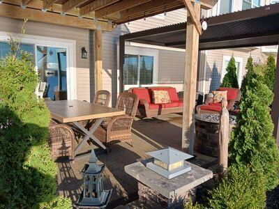 935 Stony Lake Ct, Oxford, MI 48371 - view of patio / terrace featuring an outdoor living space with a fire pit