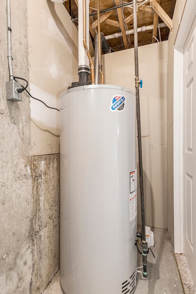 utilities featuring water heater