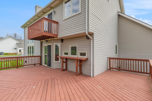 view of wooden terrace