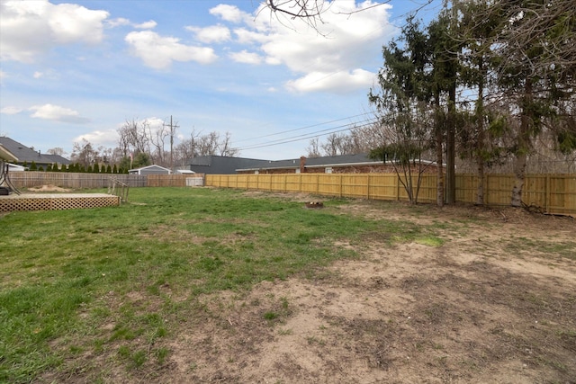 9526 Garden Ter, Commerce Twp, MI 48382 - view of yard featuring a fenced backyard and a wooden deck