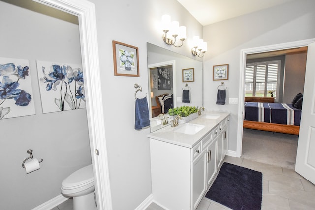 4336 Silica Dr, Lake Orion, MI 48359 - ensuite bathroom featuring toilet, a sink, and baseboards