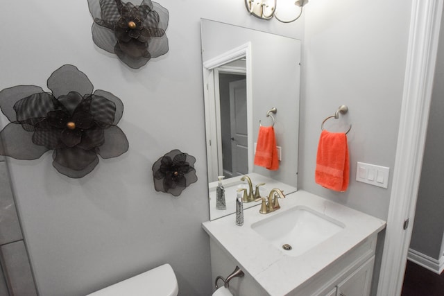 4336 Silica Dr, Lake Orion, MI 48359 - half bathroom with vanity and toilet