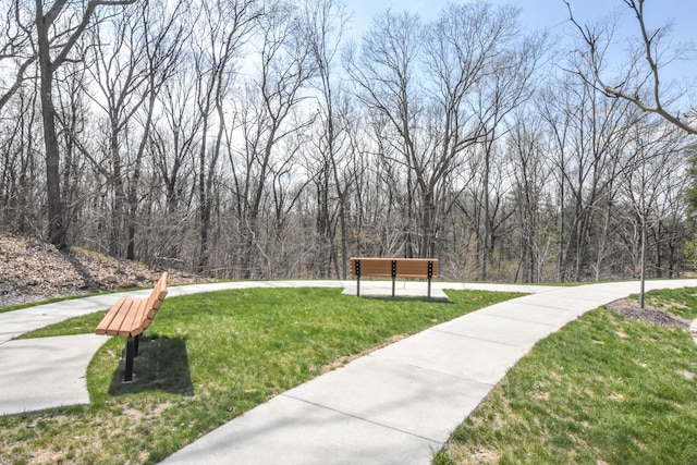4336 Silica Dr, Lake Orion, MI 48359 - view of home's community featuring a lawn and a view of trees