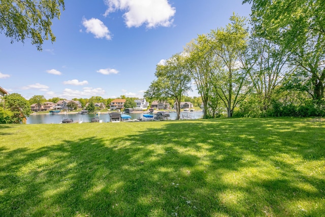 21373 Sail Bay Dr, Cassopolis, MI 49031 - view of green lawn with a water view