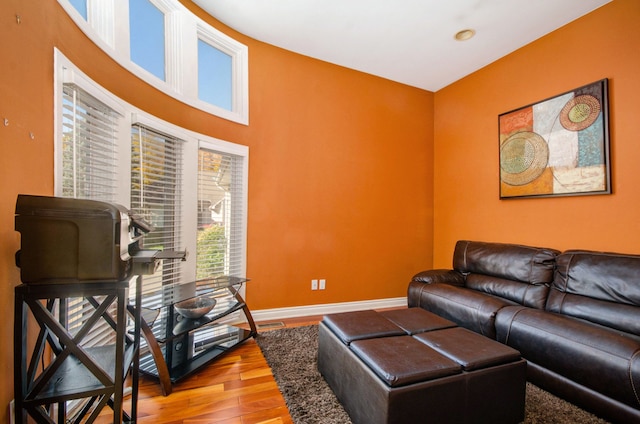 28909 Hidden Trl, Farmington Hills, MI 48331 - living area featuring wood finished floors and baseboards