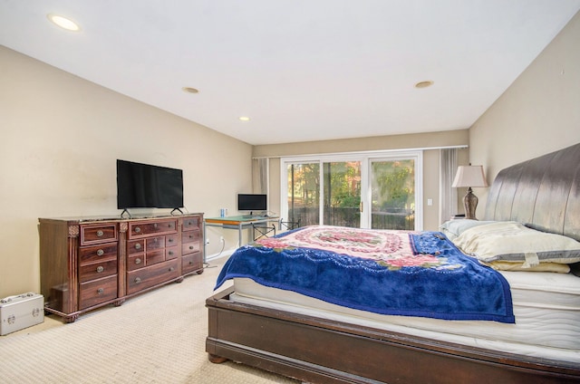 28909 Hidden Trl, Farmington Hills, MI 48331 - bedroom with carpet floors, recessed lighting, a desk, and access to exterior