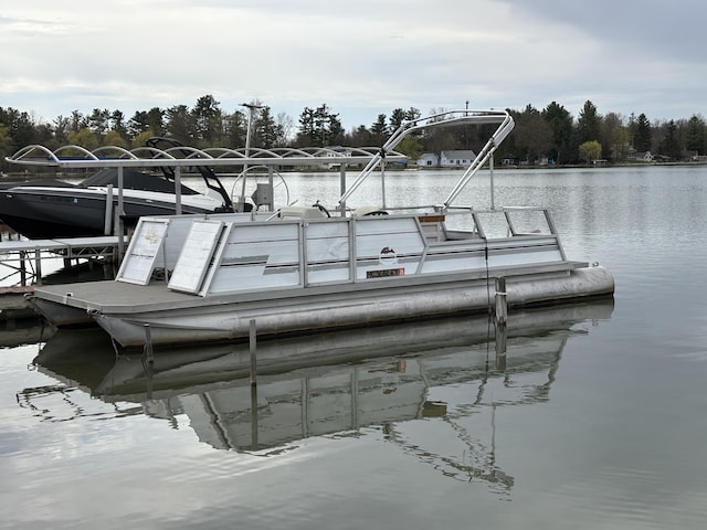 1026 Lakeview Dr, Brooklyn, MI 49230 - dock area featuring a water view