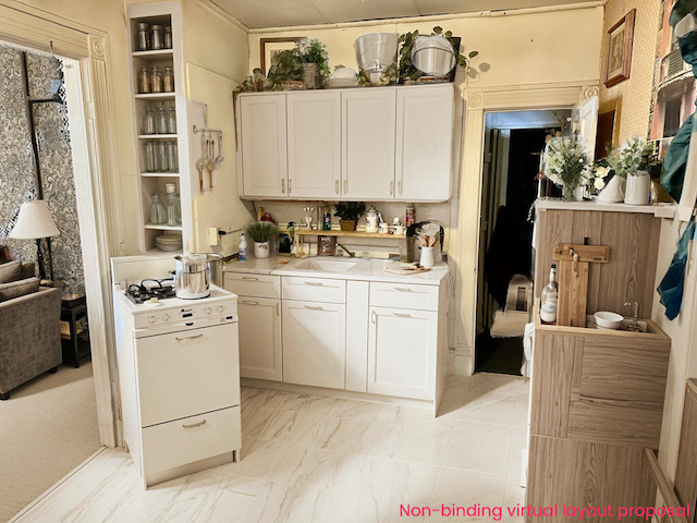 kitchen featuring white range with gas cooktop, light countertops, white cabinets, and a sink