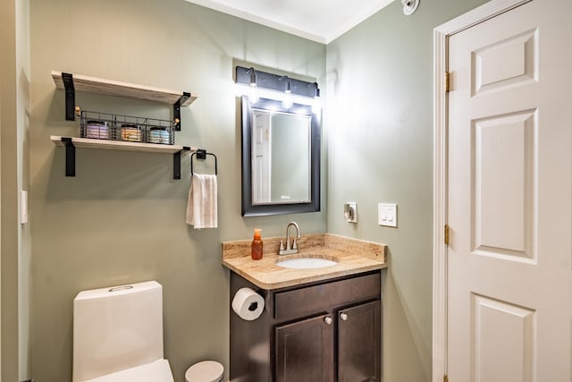 1242 Bay, Holly, MI 48442 - half bath featuring vanity and toilet