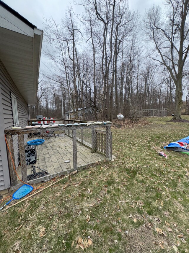 view of yard featuring a patio area