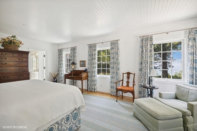bedroom featuring light wood-style floors