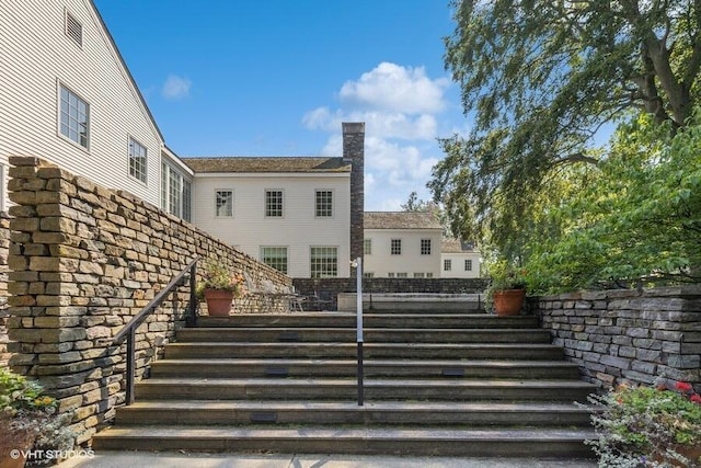 view of stairway