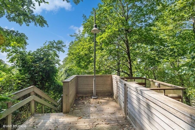 exterior space featuring a deck