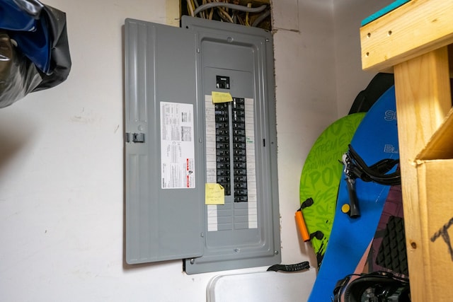utility room with electric panel