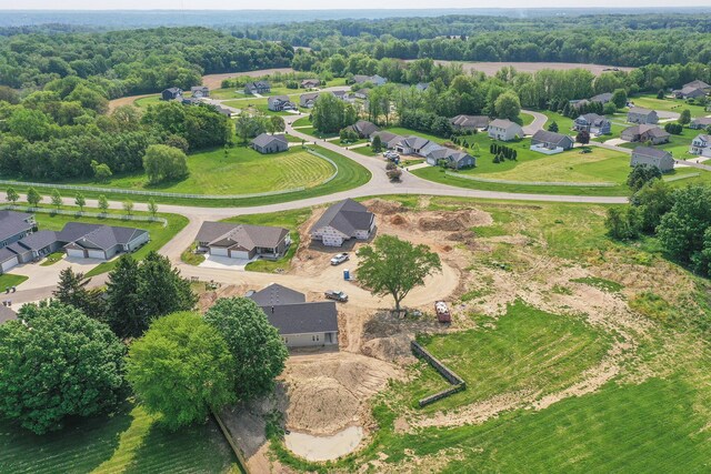 drone / aerial view featuring a residential view