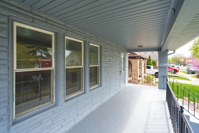 view of patio / terrace featuring covered porch