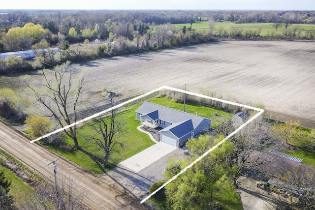 48320 Martz Rd, Michigan, MI 48111 - birds eye view of property with a rural view