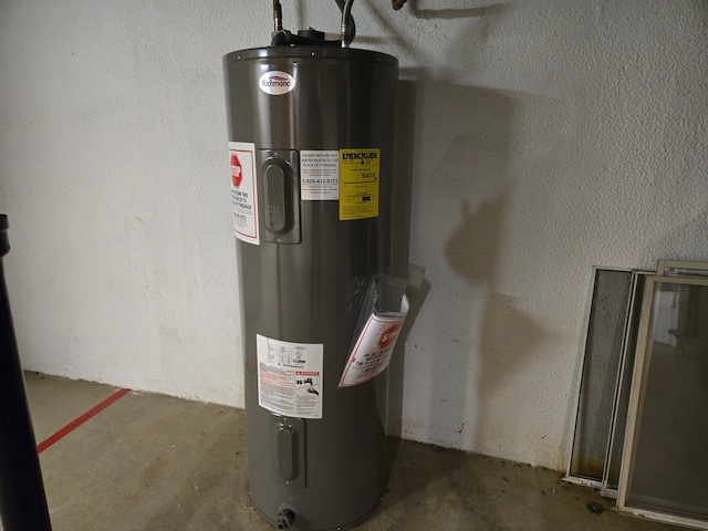 utilities featuring electric water heater