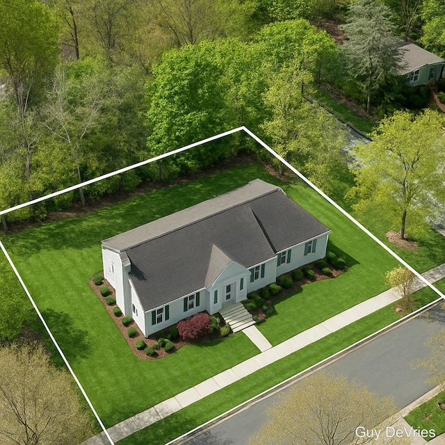2658 Golfridge Dr SE, Grand Rapids, MI 49546 - aerial view of property and surrounding area with property parcel outlined