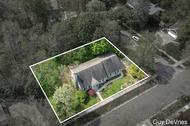 2658 Golfridge Dr SE, Grand Rapids, MI 49546 - aerial view of property and surrounding area with property parcel outlined