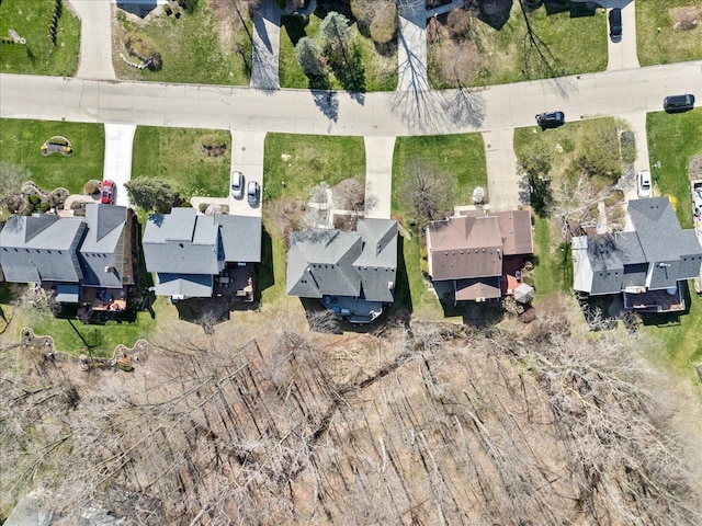 birds eye view of property featuring a residential view