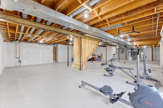 view of workout area