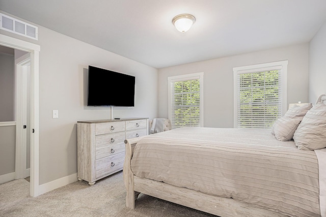 742 Ravine Ln, South Haven, MI 49090 - bedroom with visible vents, baseboards, and light carpet