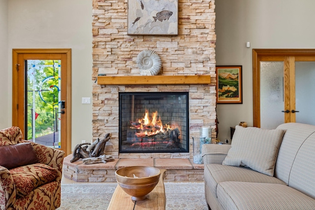 5788 M 63, Coloma, MI 49038 - living room with a fireplace